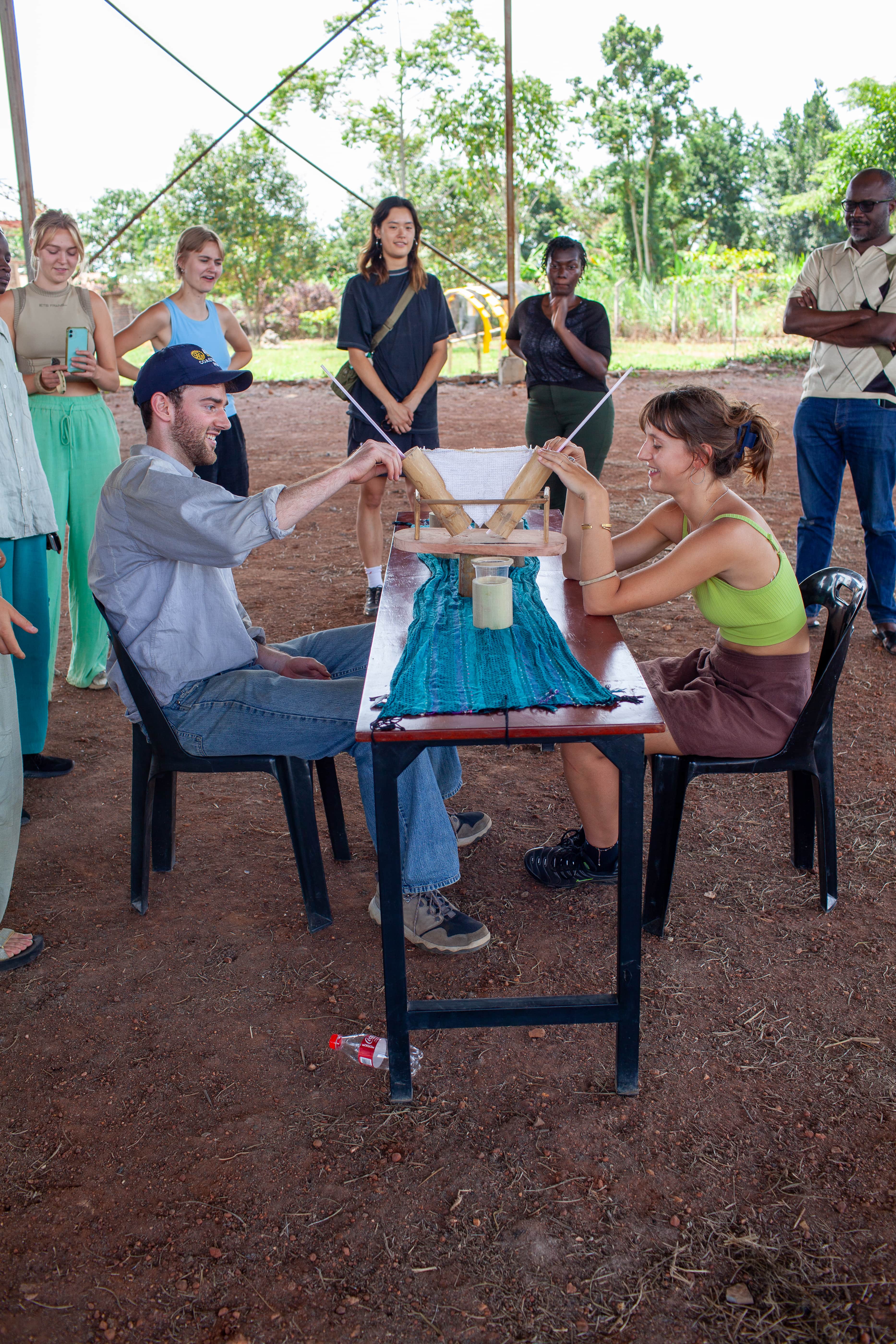 A demonstration of traditional weaving techniques provides inspiration and a deeper understanding of local textile arts.